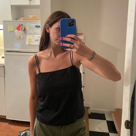 The Row Tops - The Row Virgin wool square neckline tank